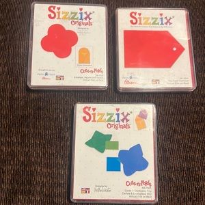 Sizzix Original Dies Lot Large Red Envelope Tag Cards & Envelope Scrapbooking